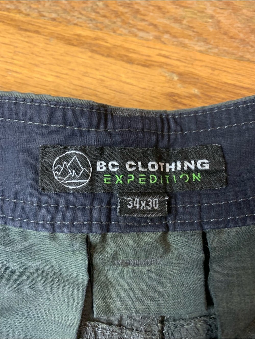 BC Clothing Expedition Men's Gray Hiking Cargo Pants Size 34x30 - Picture 2 of 8